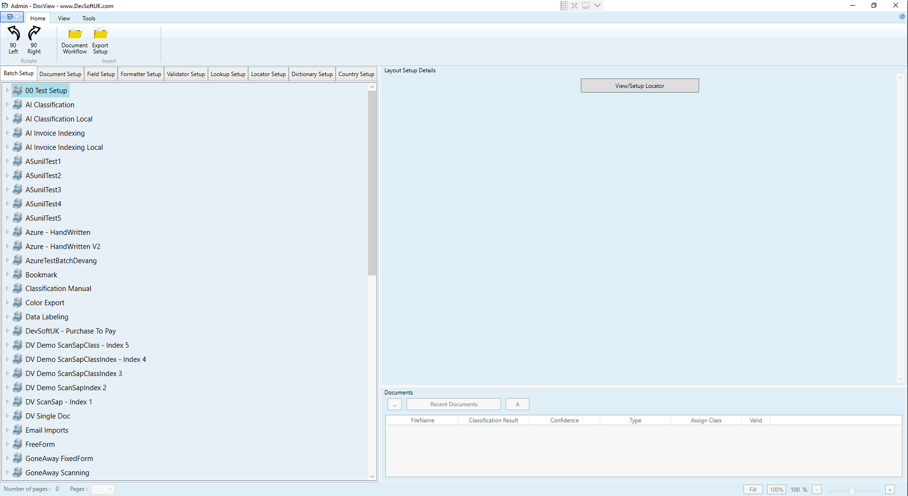 Admin Setup