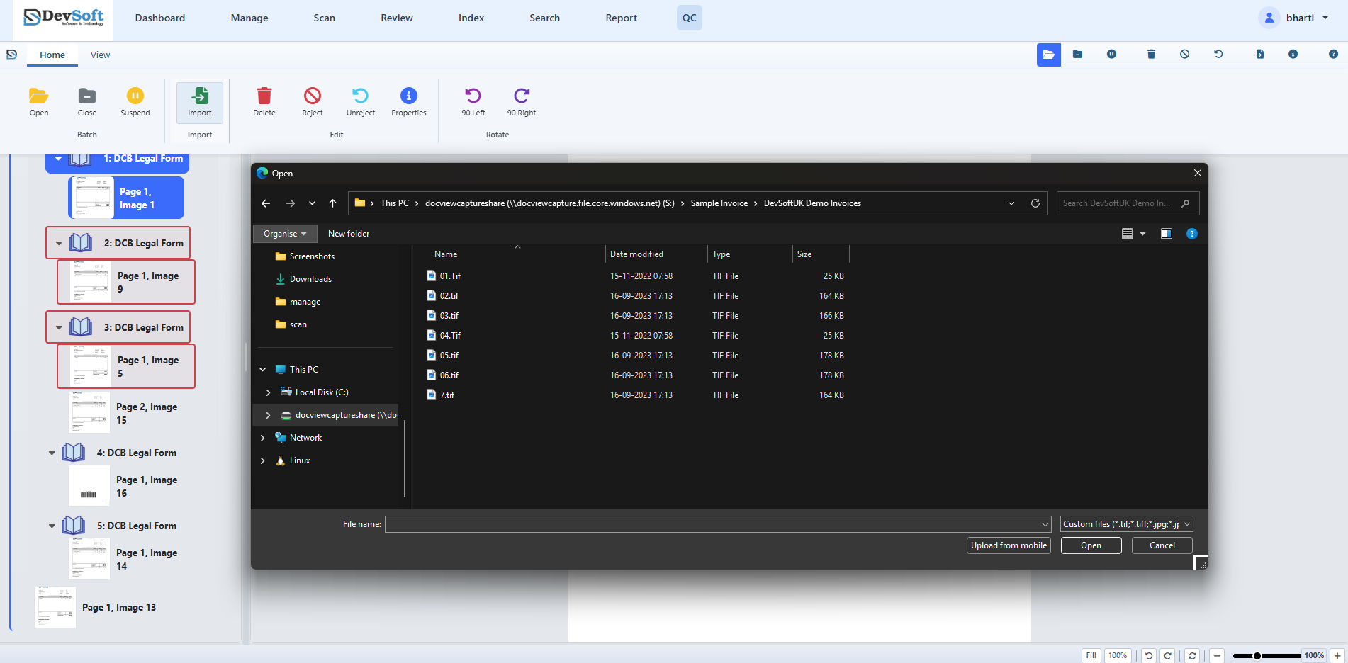 Import Digital Files