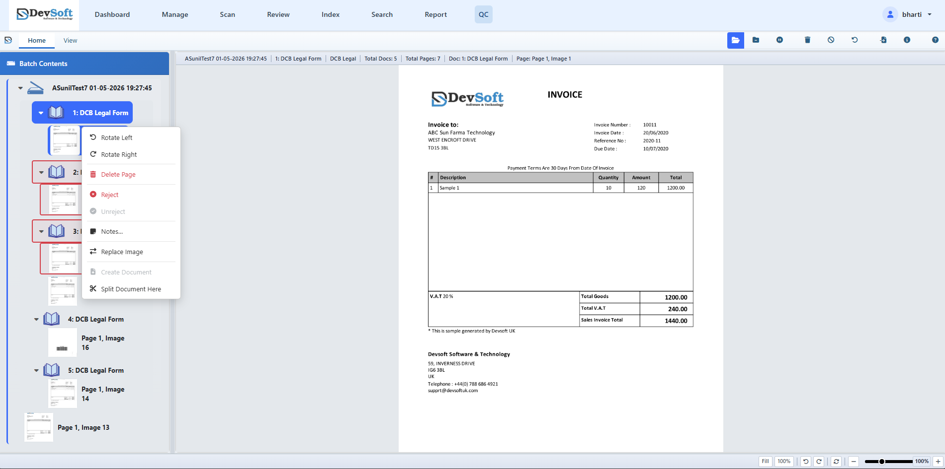 Batch Tree Context Menu
