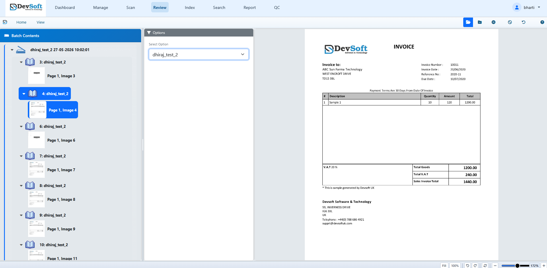 Review Workspace Layout