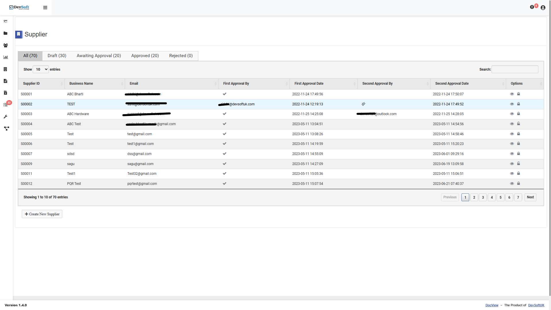 Suppliers Database List